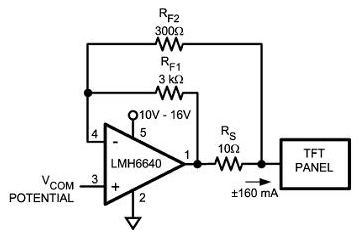 A stable VCOM level is a must for a good looking display A stable VCOM level